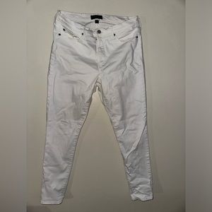 Banana Republic Sculpt Skinny White Jeans